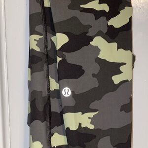 lululemon athletica Camouflage Leggings - Black and Green